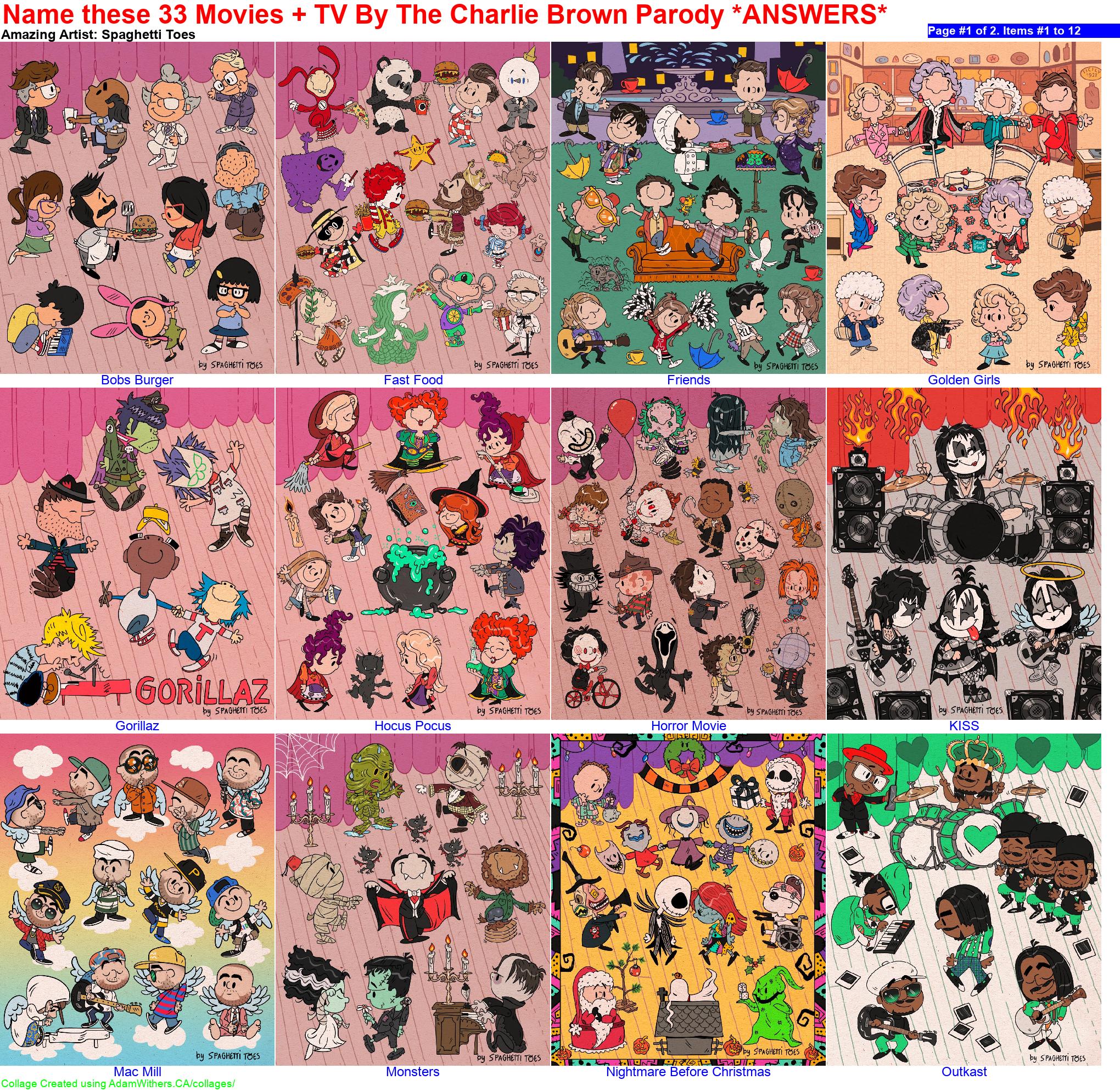 CollageA: guessMovieCharlieBrown Page 1